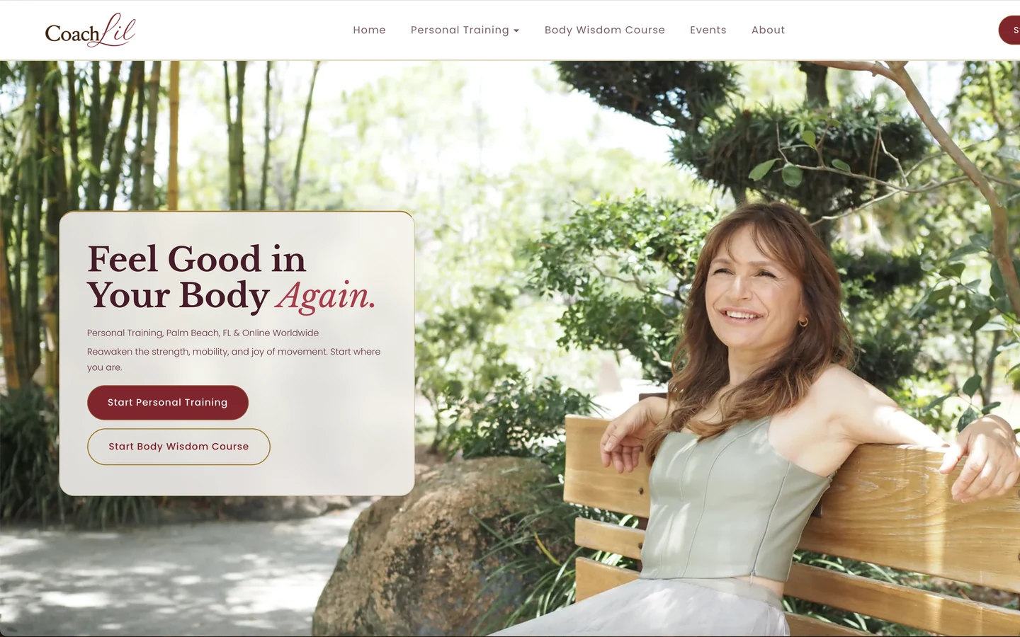 Coach Lil website